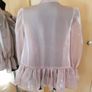 Women's Blouse Oyster Chiffon with Pearls Image 5