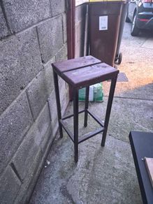 upcycled bar stools x 4