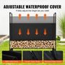 1.3m Outdoor Firewood Rack with Cover, 132 cm x 36 cm x 117 cm, Heavy Duty Firewood Holder & 600D Oxford Waterproof Cover for Fireplace Image 6