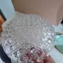 Vintage Large BOWL Walther Brilliant Hansa Pattern Pressed Glass Bowl Image 7