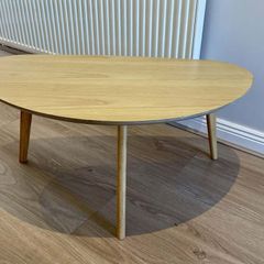 3-legged oak coffee table, SKLUM