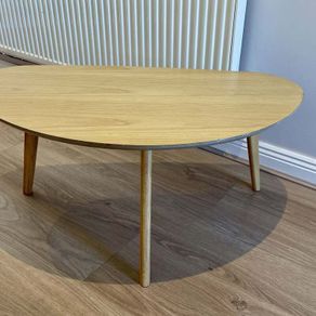 3-legged oak coffee table, SKLUM