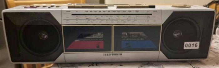 From 1989 Telefunken BASS BOOSTER Stereo-Radio-Recorder RC760TS.