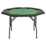 8-Player Folding Poker Table 2 Fold Octagonal Green Image 3