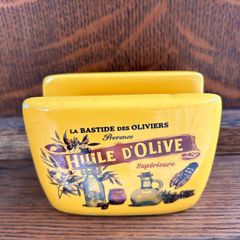 French Vintage Style Ceramic Napkin Holder