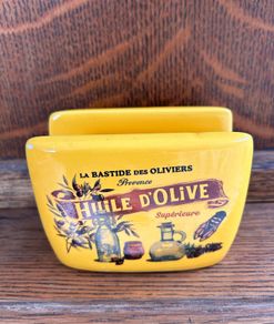 French Vintage Style Ceramic Napkin Holder