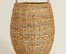 Zara Home Braided Laundry Basket