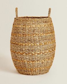 Zara Home Braided Laundry Basket