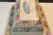 Henry Alcock Victorian Staffordshire Hand Painted Butter Dish