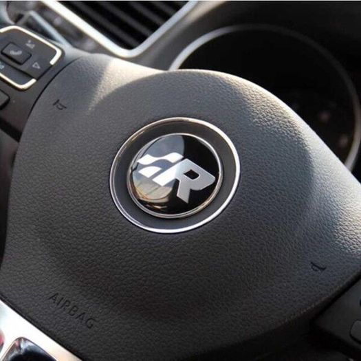 45mm R Line Sticker Car Steering Wheel Sticker Decoration For Volkswagen Golf Passat Polo Tiguan CC TT B6 B7