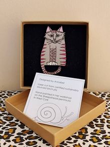 'Annabel' Cat Brooch