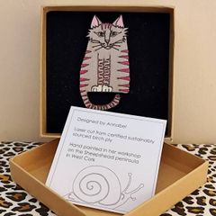 'Annabel' Cat Brooch