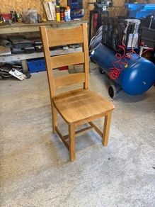 6x Solid Oak Dining Chairs