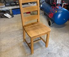 6x Solid Oak Dining Chairs