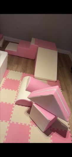 Pink & white Softplay Set