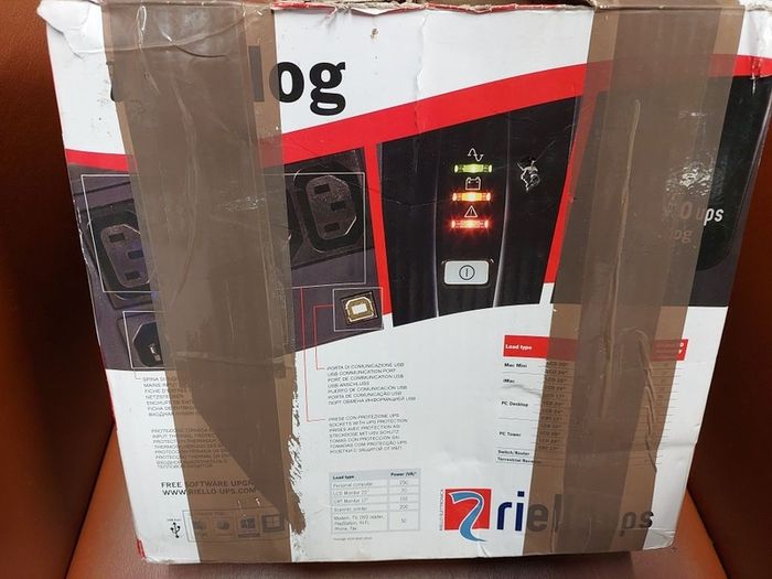 Riello iDialog Idg800 UPS 800VA 480W Untested