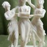 Vintage Alabaster 'The Three Graces' Soldatos made In Greece Object D'Art Image 3