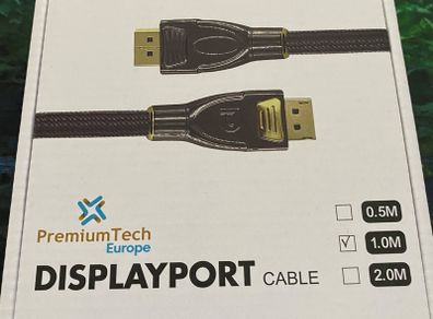 PremiumTech DisplayPort 2.0 Cable - First 16K Cable - 77.37 Gbps