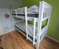 Solid wood bunk bed