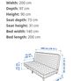 IKEA 3 seat sofa bed NYHAMN Image 9