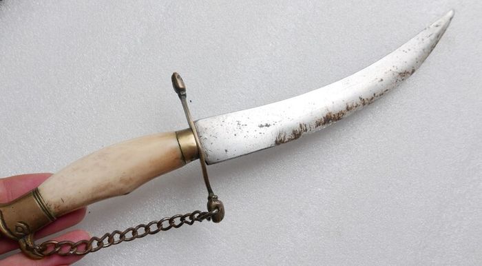 Vintage European Victory Pure Steel Knife Dagger Sword Antique