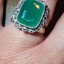 9ct Gold Silver Agate Ring Image 6