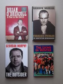 Rugby autographed books