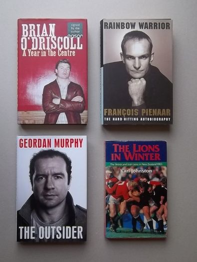 Rugby autographed books