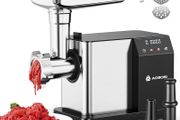 Electric Meat Grinder [3000W MAX], Meat Mincer with LCD Display &amp; Reverse Function, Sausage Maker with 3 Different Cutting Plates &amp; Kibbe Attachment for Home Use