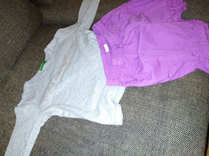 Benetton baby girl set 9-12