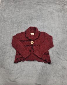 Oonagh O Neill Red Marle Cardigan Size Large