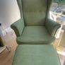 Ikea Wing Armchair & Footstool Image 2