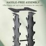 Dumbbell Rack Heavy Duty Steel, 3-Tier/ 5-Tier/ 6-Tier Weights Storage Dumbbell Stand, Dumbbell Tree Stand Weights Holder for Home Gym Image 6