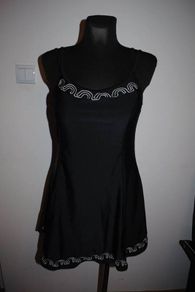 Silhouette black padded swimsuit/dress size UK16 EU44 Postage included