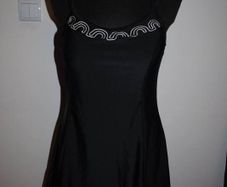 Silhouette black padded swimsuit/dress size UK16 EU44 Postage included