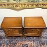 FLASH SALE ! Was 395 now 330 ! Lovely Pair Louis XVI Style Oak Bedside Lockers or Nightstands Image 4