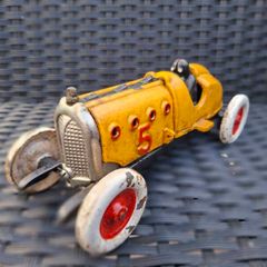 Vintage Heavy Cast Iron Race Car