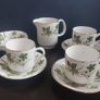 Small Collection of Arklow Pottery Coffee Set Items in the Ragusa Pattern, Plus Some Free Matching Pattern Saucers by Royal Tara. Image 8