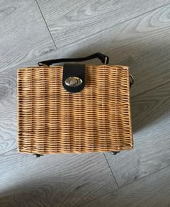 wicker bag from mango