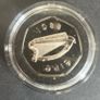 1988 Ireland Dublin Millennium Fifty Pence (50p) coin cupronickel proof in case of issue superb quality Image 5