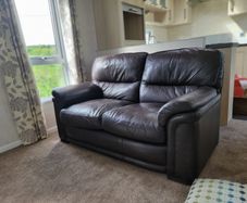 2 leather couches