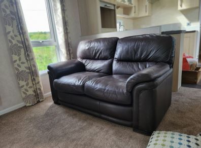 2 leather couches