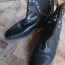 Free Zara Ladies Leather Boots Size UK 7 EU 40 Image 3