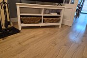 IKEA BRUSALI White TV Stand / Media Unit (Optional Baskets)