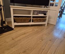IKEA BRUSALI White TV Stand / Media Unit (Optional Baskets)