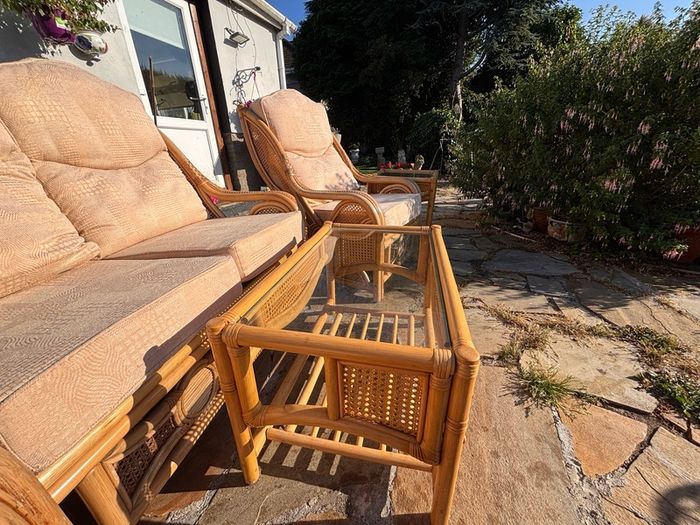 5 piece rattan conservatory furniture suite