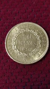 gold 20 francs 1876