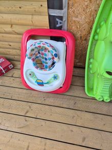walker & toddler seesaw