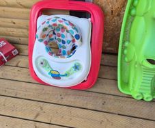 walker & toddler seesaw
