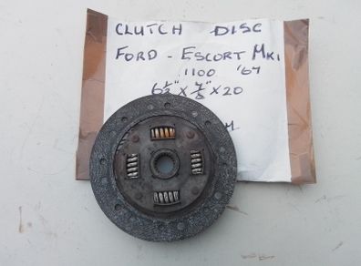 Ford Escort Mk1 Clutch Disc.
